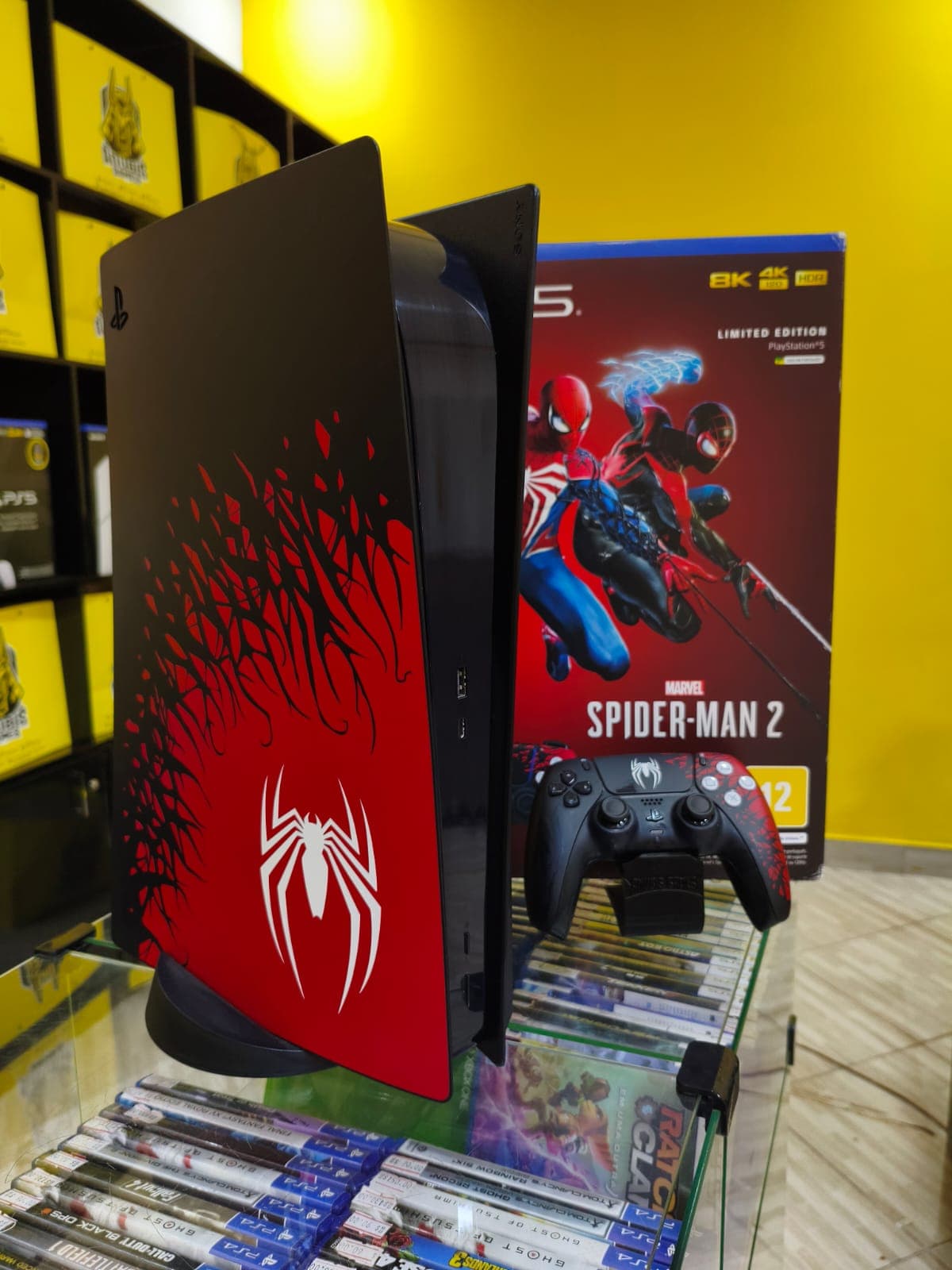 Playstation 5 fat edição spider man c/ leitor